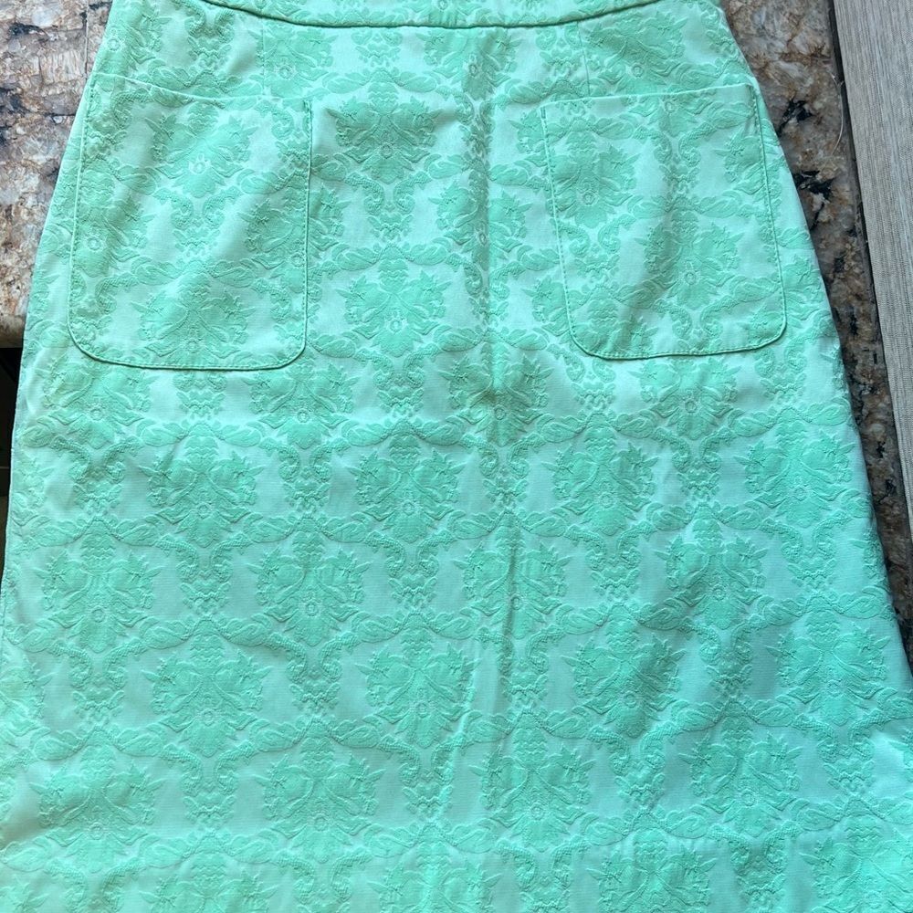 Moulinette Soeurs Mint Green Pencil Skirt